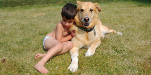 Kid and Dog