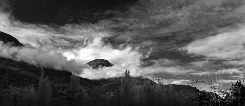 A Panorama of Mountain Clouds
