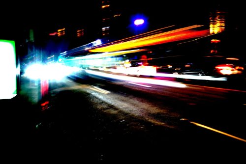 Night Traffic Blur