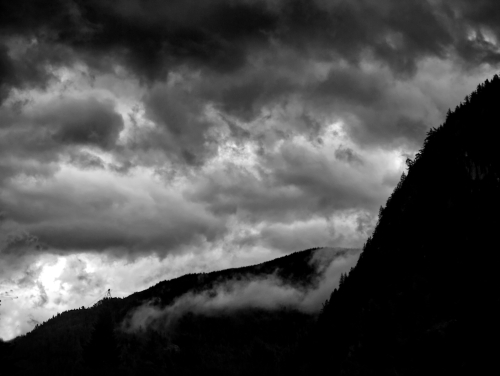 Valley Clouds in BW